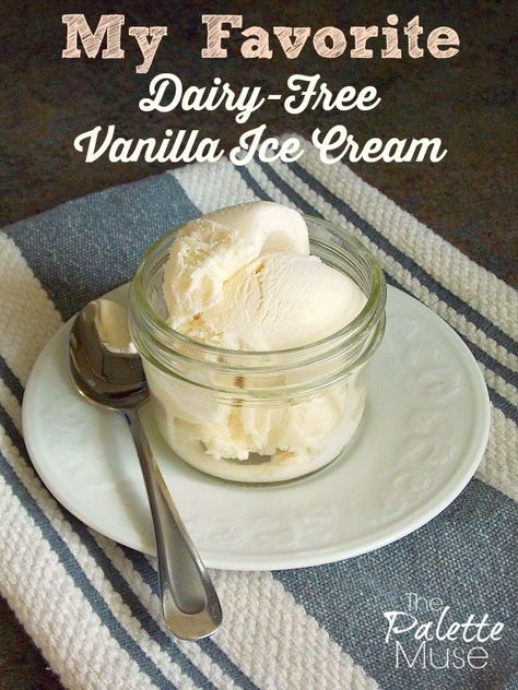 Dairy Free Vanilla Ice Cream, Lactose Free Ice Cream, Almond Milk Ice Cream, Non Dairy Ice Cream, Best Homemade Ice Cream, Ice Cream Recipes Machine, Vegan Ice Cream Recipe, Vanilla Ice Cream Recipe, Ice Cream Maker Recipes