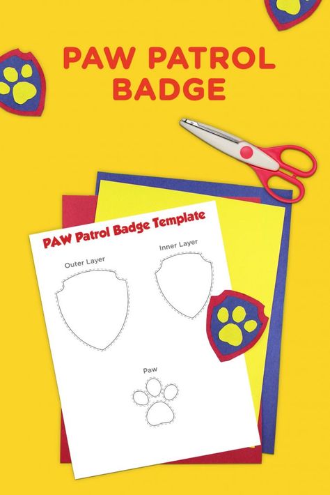 20 PAW Patrol Birthday Party Ideas Kids will LOVE | Kids Activities Blog Paw Patrol Printable, Paw Patrol Party Ideas, Paw Patrol Birthday Party Ideas, Paw Patrol Badge, Paw Patrol Printables, Unicorn Photo, Badge Template, Paw Patrol Coloring Pages, Custom Birthday Invitations