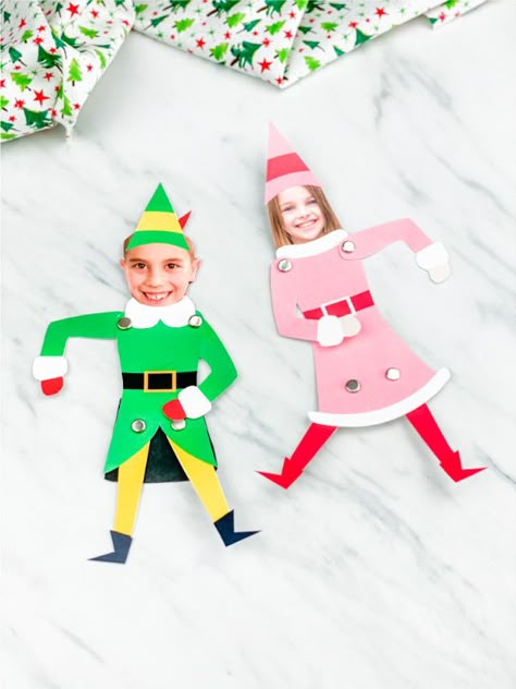 Elf With Kids Face Craft, Christmas Crafts With School Pictures, Christmas Picture Craft, Elf Ornaments Diy Kids, Christmas Craft With Picture, Christmas Crafts For Kids With Pictures, Elf Face Template Free Printable, Elf Yourself Craft Template, Elf Photo Craft