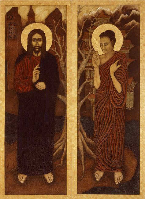 Buddha and Christian Monasticism Zen Buddhism, World Religions, Buddhist Monk, Buddhist Art, Abraham Hicks, Sacred Art, Religious Art, Tibet, Buddhism