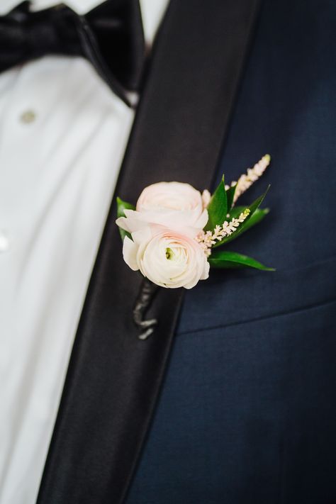 Blush Pink Boutonniere, Blush Ranunculus, Ranunculus Boutonniere, Pink Boutonniere, Classic Wedding Photography, Wedding Venue Los Angeles, Corsage And Boutonniere, Small Weddings, Socal Wedding