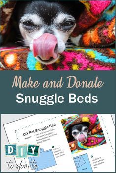 Diy Snuggle Bed For Dogs, Snuggle Dog Bed, Dog Bed Sewing Pattern, Easy Dog Bed, Free Sewing Projects, Charity Sewing, Diy Pet Bed, Dog Sewing Patterns, Diy Dog Toys