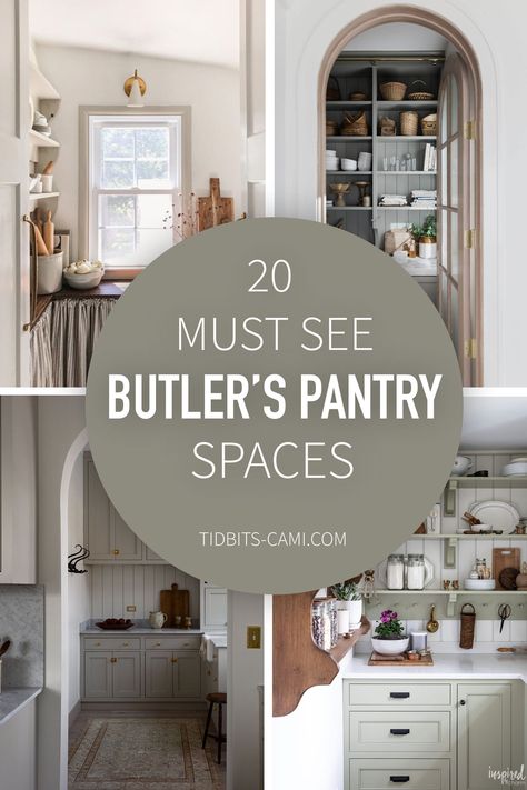 Butler Pantry Decor, Pantry Wallpaper, Butlers Pantry Ideas, Walk In Pantry Ideas, Pantry Design Ideas, Kitchen Butlers Pantry, Pantry Layout, Beautiful Pantry, Pantry Inspiration