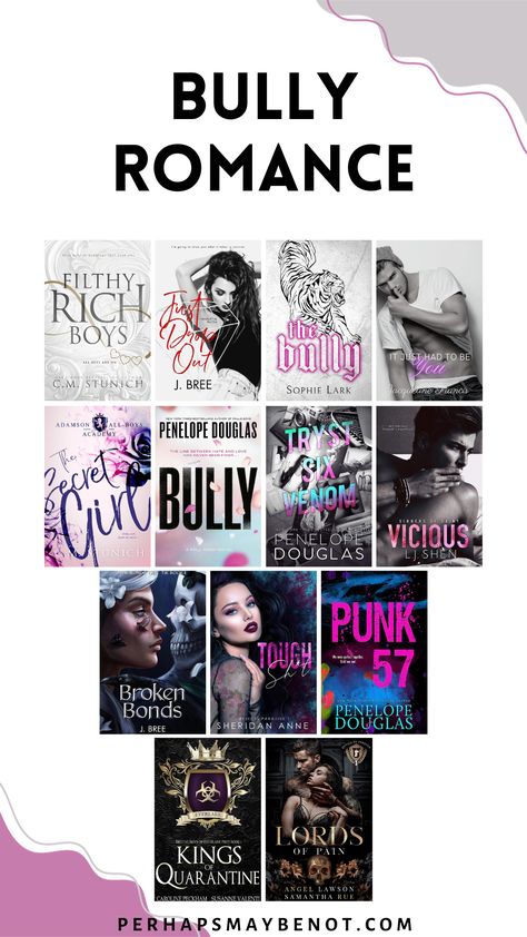 Dear Rosie Sj Tilly, Bully To Lovers Wattpad, Toxic Love Books, Bully To Lovers Romance Books, Dark Romantic Books To Read, Romance Book List, High School Bully Romance Books, Highschool Romance Books, Best Dark Romance Books