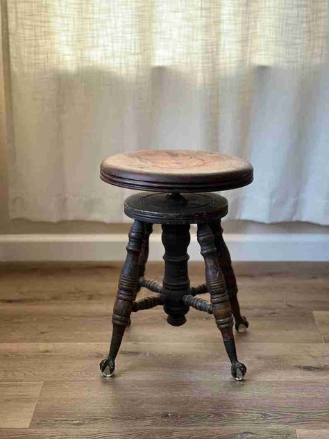 How to Date Antique Furniture by Feet Styles (With Pictures) Antique Piano Stool, Wood Piano, Antique Piano, Piano Stool, Heirloom Furniture, Casual Furniture, The Bun, Furniture Feet, Contemporary Furniture Design