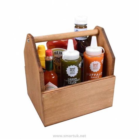 Table Caddy, Wooden Caddy, Cutlery Caddy, Condiment Caddy, Rustic Restaurant, Rustic Wooden Table, Kitchen Rustic, Pallet Creations, Condiment Holder