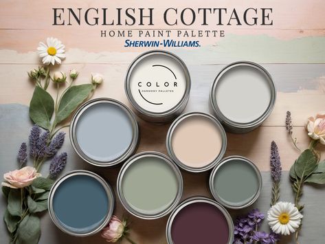 🔴 9 Paint Colors by Sherwin Williams 🔴 English Cottage Home Paint Palette 🔴 Color Codes, LRV Codes, Hex Codes 🔴 Detailed and Comprehensive Architect Recommendations 🔴 Suggestions for Your Budget 🔴 Effortless Ideas, Quick and Easy Selection 🔴 3 digital PDF products with a total of 100 pages that can be easily downloaded to the computer -------------------------------------------------------------------------- 🎨 DIGITAL PRODUCT DESCRIPTION Our Sherwin Williams English Cottage Color Palette Color Pallets Home, English Cottage Style Paint Colors, Victorian Home Interior Paint Colors, Cottage Wall Paint, Interior House Paint Colors Schemes, Interior Cottage Paint Colors, Cottage Color Palette Sherwin Williams, Cottage Home Color Palette, Vintage Cottage Paint Colors