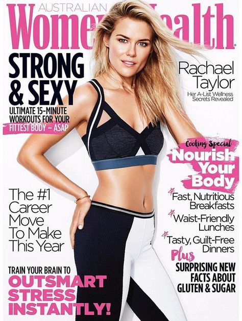 Insertion Bra W: CHARCOAL MARL Dinner Train, Rachael Taylor, Health Magazine Cover, 15 Minute Workout, Womens Health Magazine, Ultimate Workout, Making Lunch, Instyle Magazine, Workout Fits