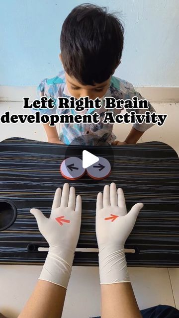 Right Brain Activities, Brain Activities For Kids, Left Right Brain, Left And Right Brain, Right Arrow, Brain Gym, Development Activities, Right Brain, Brain Power