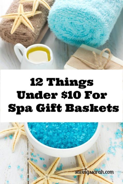 Give your cherished friends and family Spa Gift Baskets. These relaxing presents are sure to be well-received in this stress-filled world. #giftbaskets #spagifts #spagiftbaskets #gifts #giftsunder10 Diy Spa Gifts Baskets, Diy Spa Gifts, Relaxation Gift Basket, Bath Gift Basket, Spa Gift Baskets, Spa Day Gifts, Auction Basket, Care Basket, Spa Basket