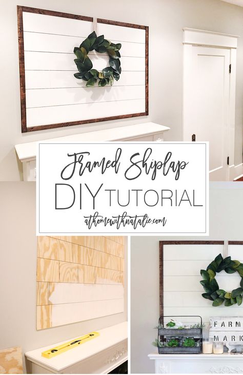 Shiplap Diy, Diy Farmhouse Style, Diy Shiplap, Home Remodeling Diy, Diy Remodel, Diy Farmhouse, Decor Guide, New Wall, Handmade Home Decor