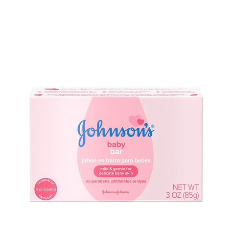 Johnson's® Baby Bar Soap Johnson Baby Bath, Foaming Body Wash, Baby Bar, Soap For Sensitive Skin, Soothing Baby, Gentle Baby, Red Valentine, Baby Soap, Baby Bath Time