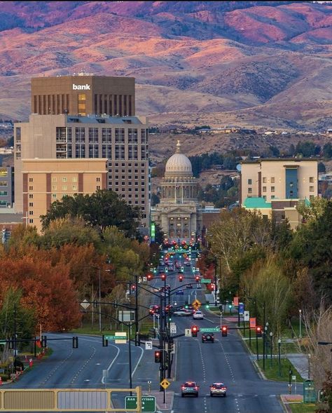 Downtown Boise Idaho, Boise Aesthetic, Boise Idaho Aesthetic, Cecilia Aesthetic, Idaho Aesthetic, Gorillaz Albums, Idaho Boise, America Aesthetic, Idaho Travel