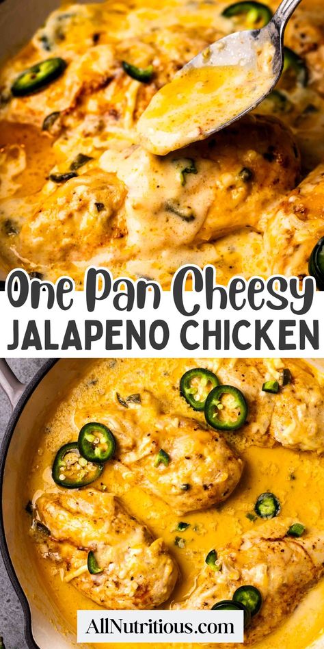 Craving a quick and delicious meal on the keto diet? Try our One Pan Cheesy Jalapeño Chicken recipe – perfect for keto chicken recipes, ideal for keto dinners, and loaded with protein to keep you on track with your high protein diet! Keto Dinner Recipes With Chicken, Jalapeno Ranch Chicken, Jalapeño Cheddar Chicken, Chicken Dinner Recipes Keto, Keto Comfort Food Dinners, Quick Keto Chicken Recipes, Jalapeño Chicken Recipes, Chicken Breast Low Carb Recipes, Keto Quick Dinner