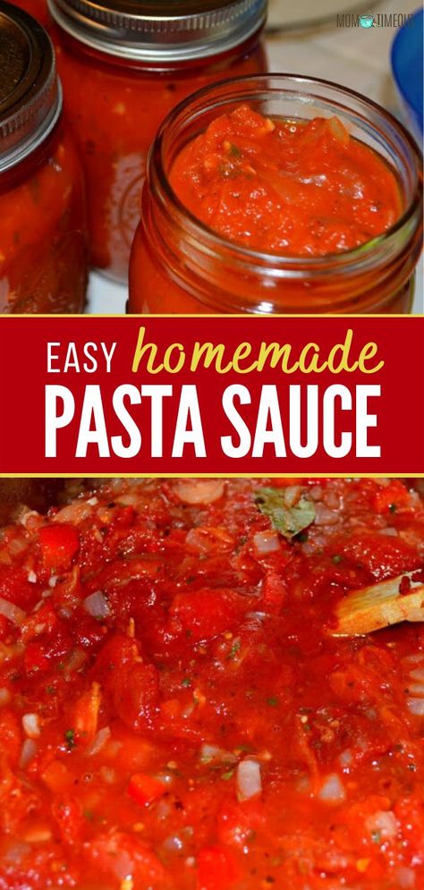 Pasta Sauce Canning Recipe, Canning Pasta Sauce, Pasta Sauce From Scratch, Canning Homemade Spaghetti Sauce, Healthy Pasta Sauce, Pasta Sauce With Fresh Tomatoes, Homemade Pasta Sauce Recipe, Pasta Sauce Recipes Easy, Pasta Sauce Recipes Tomato