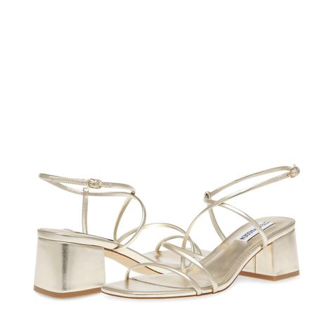 PRICES MAY VARY. Steve Madden Womens Strappy block heel sandal Slingback strap with adjustable buckle closure Square toe Synthetic Hoco Sandals, Gold Heeled Sandals, Heels For Hoco, Hoco Heels, Hoco Shoes, Homecoming Heels, Strappy Block Heel Sandals, Outfit Inso, Heeled Sandal