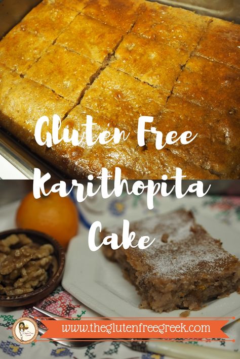 Gluten Free Greek Desserts, International Breakfast, Greek Dessert, Greek Recipes Dessert, Greek Recipe, Greek Desserts, Walnut Cake, Greek Dishes, La Food