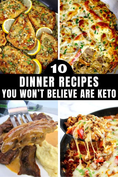 These dinner recipes are absolutely loaded with flavor and are made with healthy Keto friendly ingredients. Your family and dinner guests won't believe that they are low carb, as they are restaurant-quality delicious! Pan Seared Chicken Thighs, Teriyaki Chicken Stir Fry, Easy Teriyaki Chicken, Stir Fry Recipes Chicken, Pan Seared Chicken, Low Carb Casseroles, Dinner Guests, Pepper Steak, Free Meal Plans