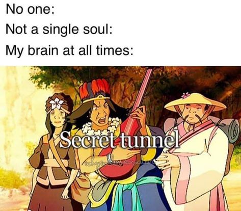 secret tunnel secret tunnel through the mountain Secret Tunnel Avatar, Atla Memes, Secret Tunnel, Avatar The Last Airbender Funny, Avatar Funny, Avatar Series, The Last Avatar, Avatar The Last Airbender Art, Team Avatar