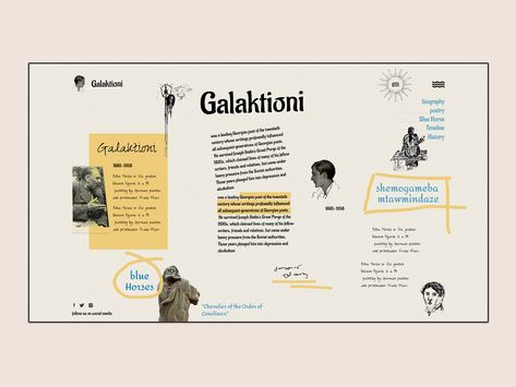 Galaktion Tabidze, Abi Motto, Design Editorial, Trik Fotografi, Website Inspiration, The Order, Magazine Layout, Web Design Inspiration, Graphic Design Posters