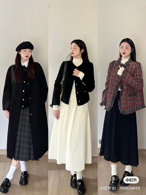 Japanese Winter Fashion, Smart Casual Work Outfit Women, Modest Girly Outfits, Neat Casual Outfits, Outfit Korean Style, Simple Style Outfits, Casual Work Outfits Women, Long Skirt Fashion, Modesty Outfits