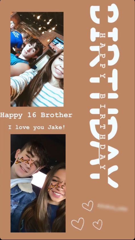 Brother Birthday Post Instagram, Insta Story Ideas Birthday Brother, Birthday Instagram Story Ideas Brother, Brother Birthday Story Instagram, Brother Instagram Story, Happy Birthday Brother Instagram Story, Instagram Story Birthday, Happy Birthday Brother From Sister, Happy Birthday Little Brother