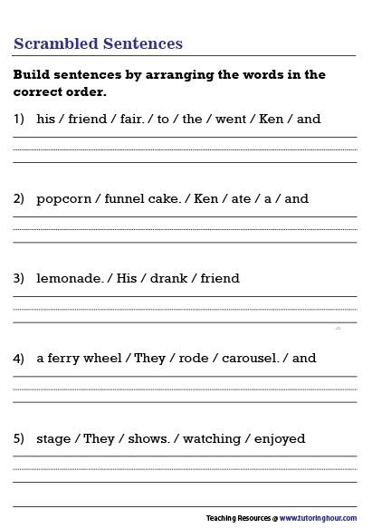 Scrambled Sentences Jumbled Sentences Worksheets Grade 2, Scramble Sentences Worksheets, Sentence Scramble Worksheets, Sentence Formation Worksheets, Jumbled Sentences Worksheets, Scrambled Sentences Worksheet, Revision English, Sentence Correction Worksheets, Sentence Formation