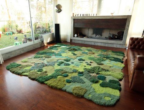 rugs that look like moss | Carpet That Looks like a Mossy Meadow Forest Room, Moss Rug, Hemma Diy, House Room, Dream House Decor, Design Case, Wool Carpet, Aesthetic Room Decor, My New Room