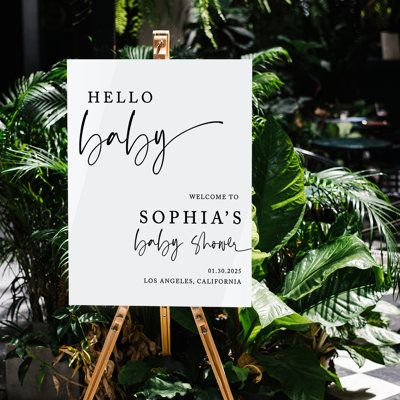 Celebrate the upcoming arrival of your little one with a charming and customized baby shower welcome sign. Our 16 x 20-inch personalized signs add a delightful touch to any baby shower event, making it memorable and special for both you and your guests. With our wide range of design options, you can tailor your glossy white acrylic baby shower welcome sign to match the theme and style of your event. Choose from various font styles and wording options to create a unique and personalized design th Wedding Sweetheart Table Decor, Sweetheart Table Decor, Wedding Archway, Sweetheart Table Wedding, Baby Shower Tea, Girl Baby Shower Decorations, Shower Welcome Sign, Baby Shower Welcome Sign, Hello Baby