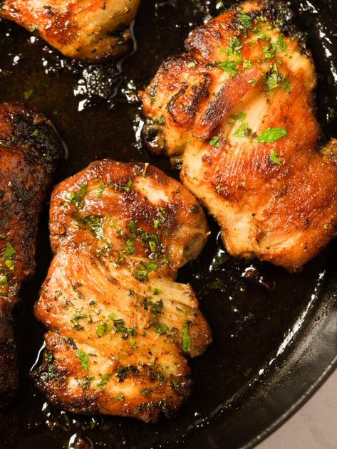 Sauteed Chicken Thigh Recipes, Pan Fried Chicken Thighs Boneless, Chicken Thighs Skillet, Fried Chicken Thighs Boneless, Chicken Thigh Fillet Recipes, Pan Fried Chicken Thighs, Asian Chicken Thighs, Pan Seared Chicken Thighs, Skillet Chicken Thighs