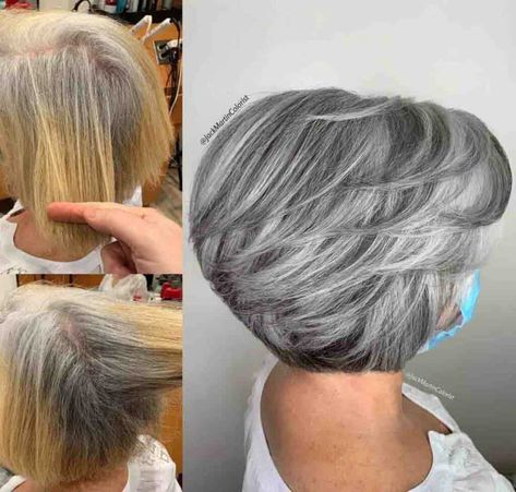 Hair Styling Tips, Gray Roots, Covering Grey Roots, Grey Hair Transformation, Gorgeous Gray Hair, Grey Hair Inspiration, Grey Roots, Silver Highlights, Gray Hair Growing Out