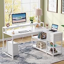 Open Bookshelves, Home Office Table, Desks For Small Spaces, Corner Computer Desk, Pc Desk, Bookshelf Desk, Monitor Stand, L Shaped Desk, Office Furniture Desk