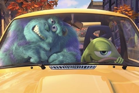 The short film Mike's New Car , was originally supposed to be a scene in the film. شركة المرعبين المحدودة, Disney Amor, Disney Duos, Monsters Inc University, Pixar Shorts, Mike And Sully, Nine Movie, Tom Y Jerry, Disney Monsters