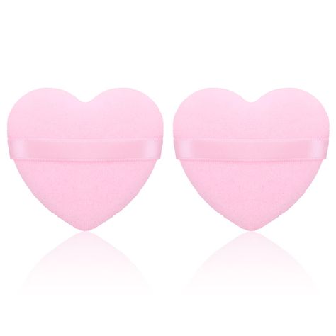 PRICES MAY VARY. 【New Style Heart-shaped Powder Puff】: Our makeup puff adopts a Heart-shaped design, cute fashion, sharp corners help to evenly apply the powder under the eyes and the corners of the skin, making the makeup more delicate and shiny, easy to create a variety of natural makeup, always full of charm, powder puffs can be put into the cosmetic bag with you, and makeup sponge is also suitable for traveling. 【Soft Material】: Our powder puffs for face powder is made of high-quality sponge Heart Shape Makeup, Wet Makeup, Velvet Makeup, Powder Puffs, Makeup Puff, Foundation Sponge, Talcum Powder, Foundation Primer, Body Powder