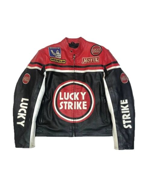 HANDMADE LUCKY STRIKE biker style racing street wear leather jacket genuine cowhide leather jacket for riders a perfect gift for bike bikers. The customization options for the product are extensive, catering to individual preferences and needs. These include: 1. Custom Design:    - Description: Customers can request personalized designs for their jacket or suit, adding a unique touch to their gear.    - Benefit: Offers a one-of-a-kind product tailored to the customer's style preferences. 2. Cust Rider Jacket, Biker Style, Cowhide Leather, Mens Jackets, Art Collection, Bathing Beauties, Leather Jacket, Jackets & Coats, Custom Design