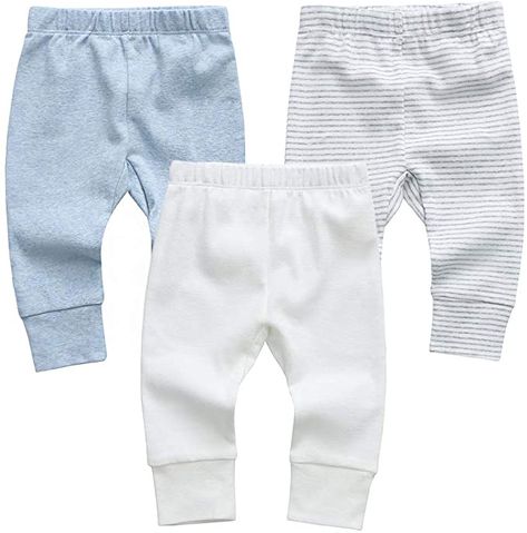 Amazon.com: Owlivia Organic Cotton Baby Boy Girl 3-Pack Wiggle Pants Jogging Pants (Navy & Grey Melange & Grey Rabbit, Newborn): Clothing, Shoes & Jewelry Baby Boy Jogger, Newborn Shirts, Baby Girl Toddler, Newborn Clothing, Baby Boy Pants, Boys Joggers, Baby Jogger, Girl Toddler, Organic Cotton Baby