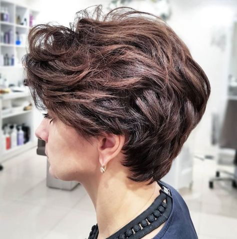 Messy Pixie Cut For Thick Wavy Hair Thick Coarse Hair, Thick Hair Cuts, Thick Wavy Hair, Bob Hairstyles For Thick, Thick Curly Hair, Pixie Haircut For Thick Hair, Short Hairstyles For Thick Hair, Coarse Hair, Curly Hair With Bangs