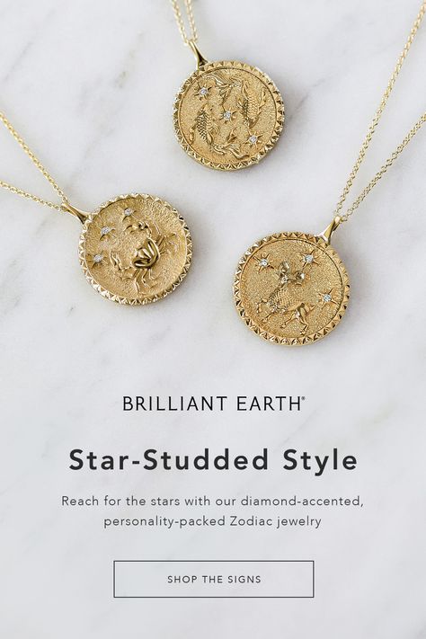 Reach for the stars with our diamond-accented, personality-packed Zodiac jewelry. Explore medallion necklaces and charm bracelets that let all things you shine through. Wood Jewelery, Friendship Bracelets Designs, Dragonfly Jewelry, Ceramic Necklace, Reach For The Stars, Zodiac Jewelry, Medallion Necklace, Brilliant Earth, Layered Jewelry