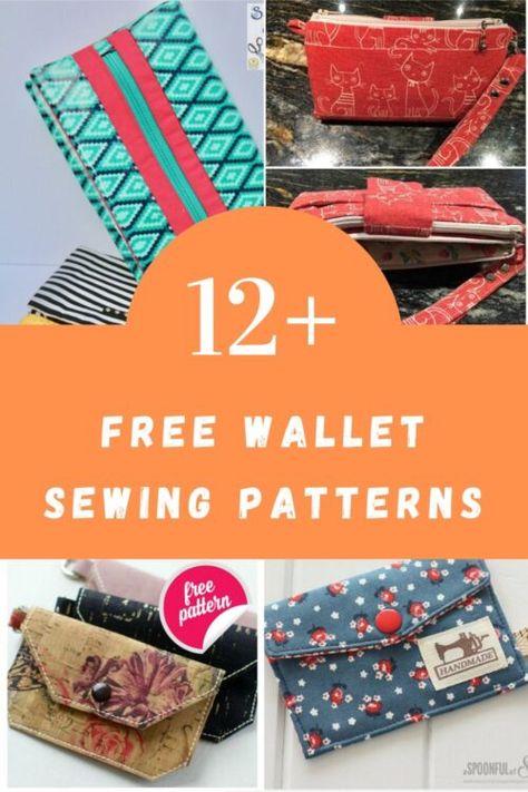 Free Wallet Sewing Patterns, Diy Wallet Pattern Free, Zipper Keychain, Sewing Wallet, Diy Wallet Pattern, Wallet Pattern Free, Card Wallet Pattern, Wallet Sewing Pattern, Sew Wallet