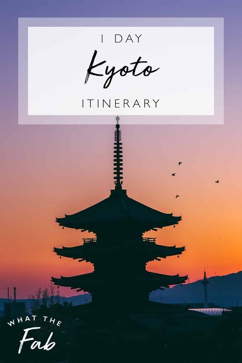 One Day In Kyoto, Kyoto Itinerary 1 Day, Kyoto Map, Kyoto Day Trip, Kyoto Itinerary, Tokyo Trip, Japan Holiday, Winter In Japan, 1 Day Trip