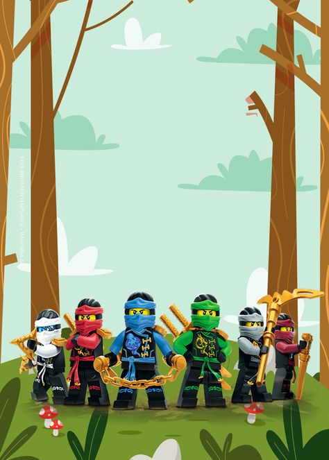 Awesome 10+ Thrilling Adventure Featuring Lego Ninjago Birthday Invitation Templates #free #freeinvitation2019 #birthday #disney #invitations #invitationtemplates Ninjago Background Wallpaper, Ninjago Birthday Party Invitations, Lego Ninjago Poster, Ninjago Printable Free, Lego Ninjago Birthday Invitations, Ninjago Birthday Invitations Free, Ninjago Invitations Printable Free, Ninjago Invitations Templates, Ninjago Birthday Invite