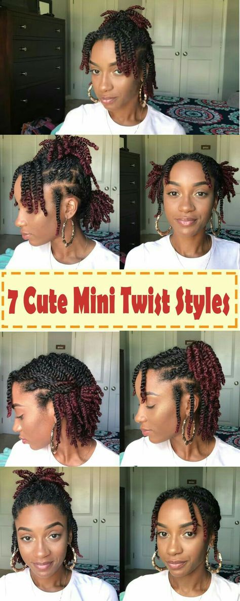 Natural Twist Styles, Big Chop Natural Hair, Updo Tutorial, Protective Hairstyles For Natural Hair, Hairstyles Black Women, Natural Hair Twists, Natural Hairstyles For Kids, Twist Styles, Mini Twists