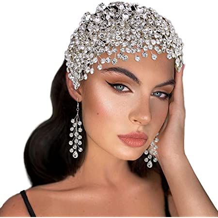 Bride Hair Jewelry, Wedding Headwear, Sparkly Accessories, Rhinestone Headpiece, Wedding Headdress, Bridal Headdress, Silver Headband, Headpiece Hairstyles, Alencon Lace