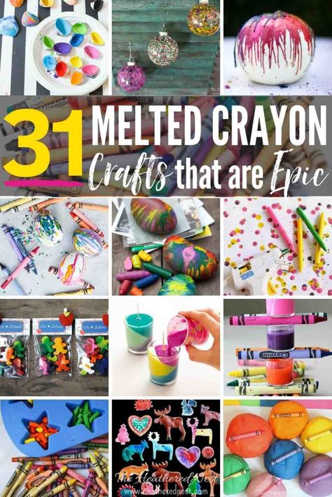 Crayon Ideas, Melted Crayon Canvas, Melted Crayon Crafts, Crayon Art Diy, Art Craft Ideas, Diy Crayons, Melted Crayon Art, Inexpensive Art, Crayon Crafts