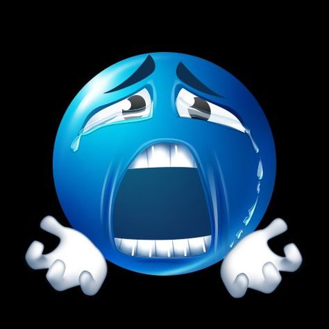 Wow Emoji, Crying Emoji, Crying Face, Blue Emoji, Funny Emoji Faces, Iphone Stickers, Instagram Emoji, Emoji Images, Blue Face