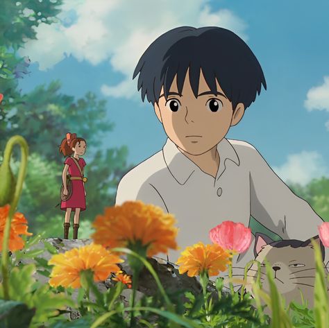 The Secret Life Of Arrietty, The Secret World Of Arrietty, Hayao Miyazaki Art, Ghibli Aesthetic, Secret World Of Arrietty, Japanese Animated Movies, Tiny People, Ghibli Artwork, The Secret World