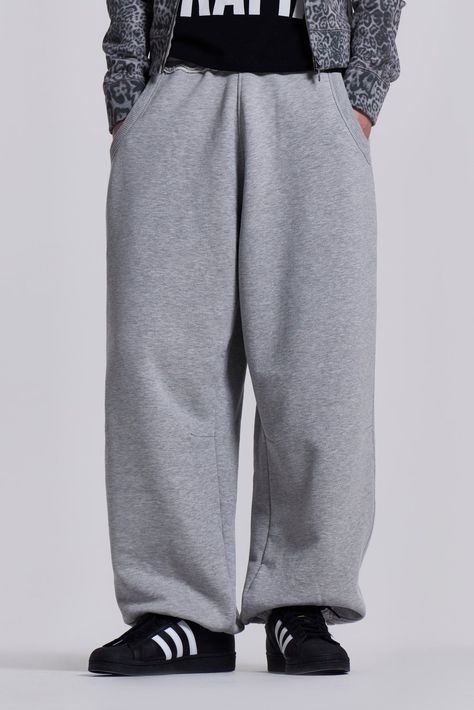 Shop Grey Marl Cuffed Monster Jogger | Jaded London | Clothing