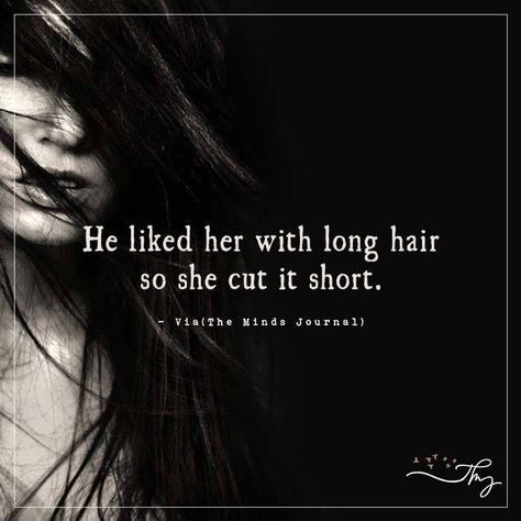 He liked her with long hair - http://themindsjournal.com/he-liked-her-with-long-hair/ Short Hair Quotes, Long Hair Quotes, Hair Captions, Web Quotes, Long Or Short Hair, Girls Cuts, Cool Short Hairstyles, Snapchat Quotes, Hair Quotes