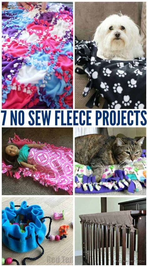 No Sew Fleece Projects, Fleece Sewing Projects, No Sew Fleece, Fleece Crafts, Fleece Projects, Holiday Hand Towels, No Sew Fleece Blanket, No Sew Blankets, Fleece Tie Blankets