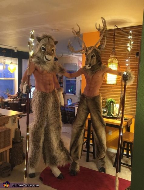 Minotaur Costume, Jumping Stilts, Half Birthday Party, Wire Coat Hangers, Musk Ox, Homemade Costume, Costume Works, Half Birthday, Costume Inspo